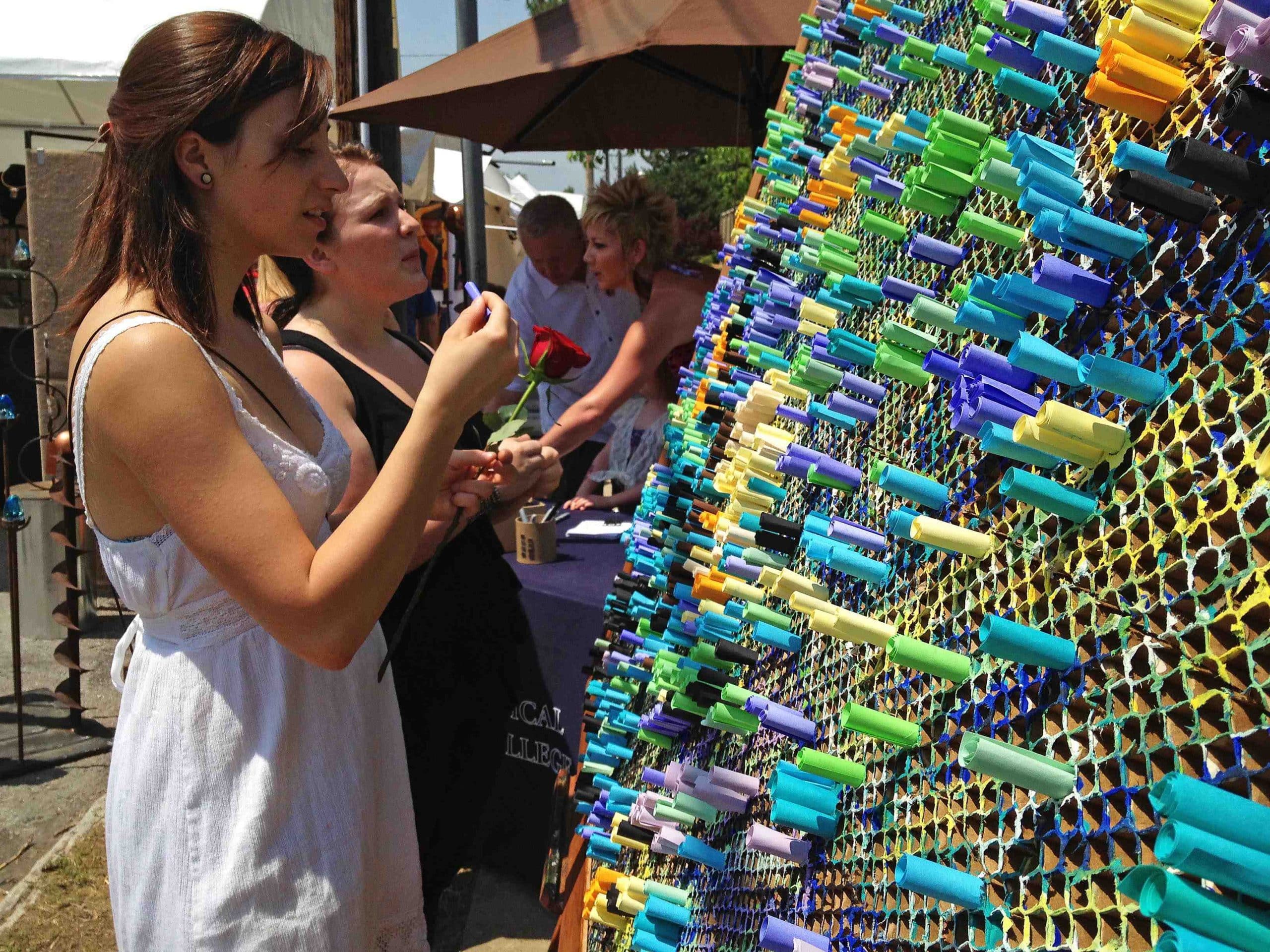 Fine Arts' Wishing Wall project a hit in community - OTC News & Information