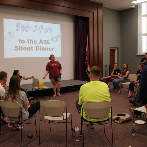 American Sign Language Silent Dinner