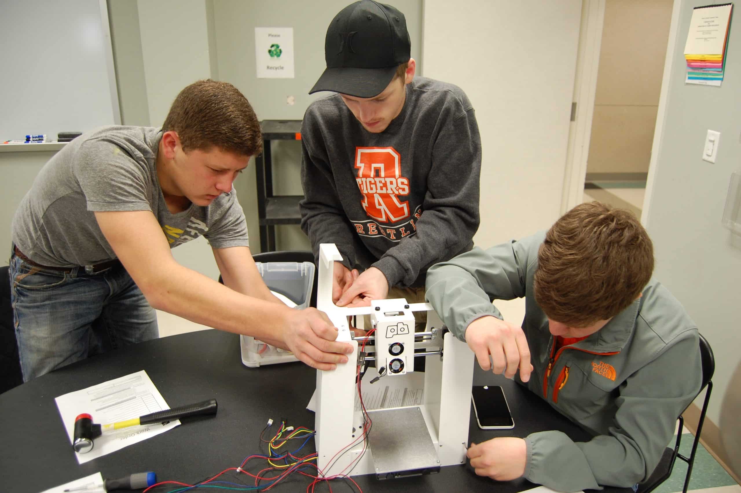 Students get handson experience assembling 3D printers