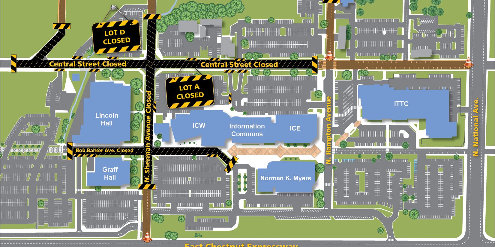 Road closures, parking locations for Opening Day