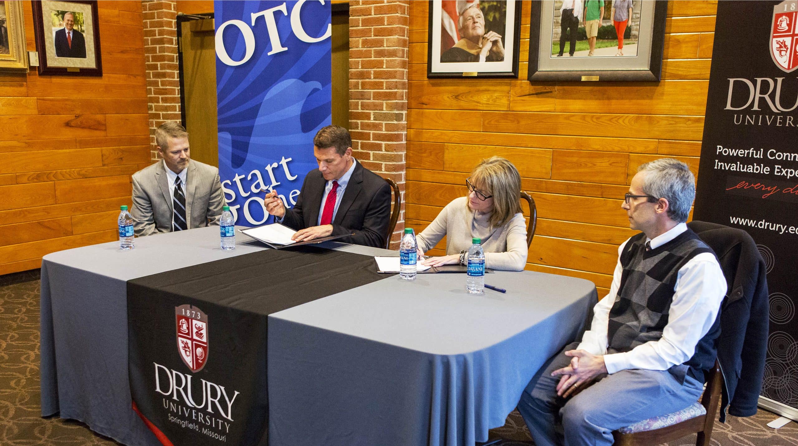 OTC and Drury sign agreement to benefit honors students
