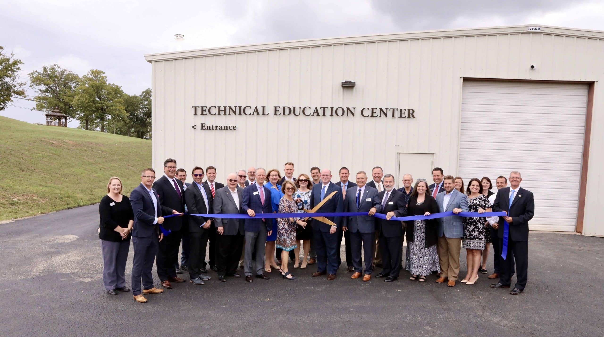 OTC officials and community partners cut the ribbon at the Table Rock Technical Education Center