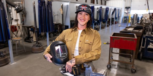 Bryanna Shaffner 20wk Welding Sp23 _ 01 WEB BLOG Bryanna Shaffner welder