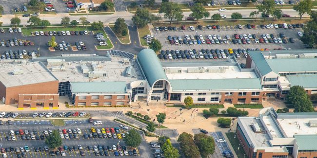 Dome Aerial Parking lots at OTC