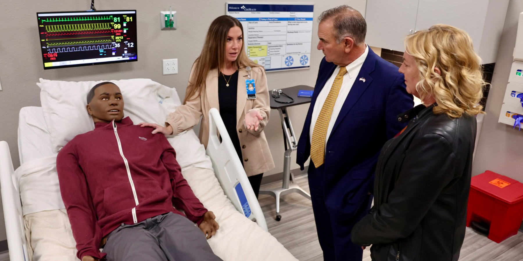 New sim lab Governor Mike Kehoe tours new Lebanon sim lab